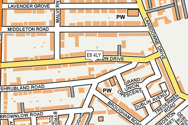 E8 4LY map - OS OpenMap – Local (Ordnance Survey)