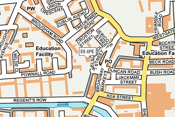 E8 4PE map - OS OpenMap – Local (Ordnance Survey)