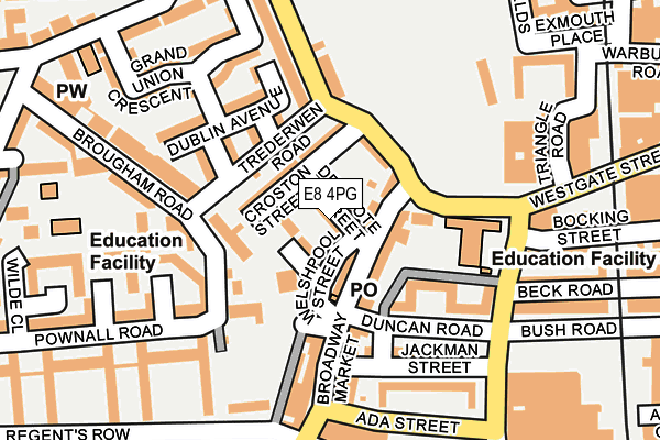E8 4PG map - OS OpenMap – Local (Ordnance Survey)