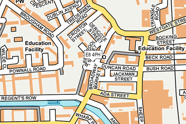 E8 4PH map - OS OpenMap – Local (Ordnance Survey)