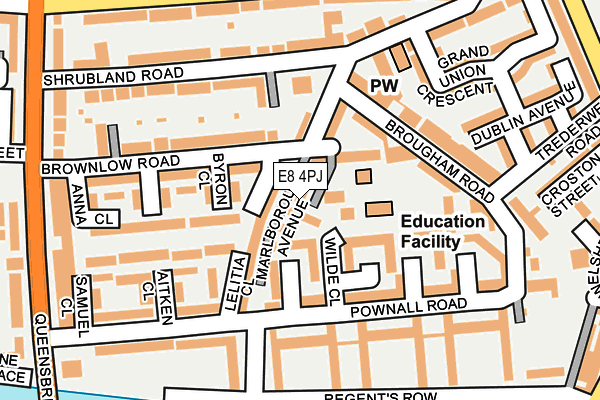 E8 4PJ map - OS OpenMap – Local (Ordnance Survey)