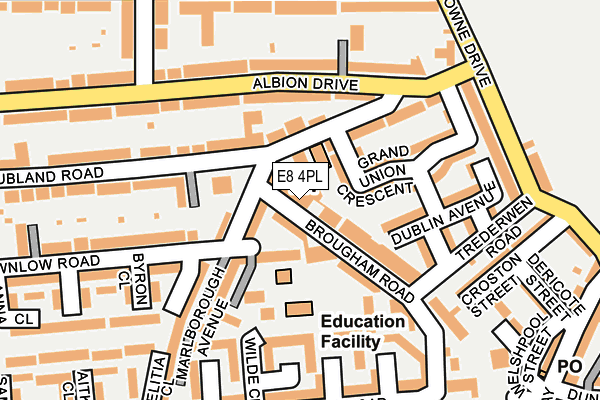 E8 4PL map - OS OpenMap – Local (Ordnance Survey)