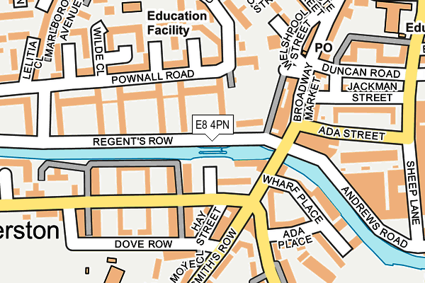 E8 4PN map - OS OpenMap – Local (Ordnance Survey)