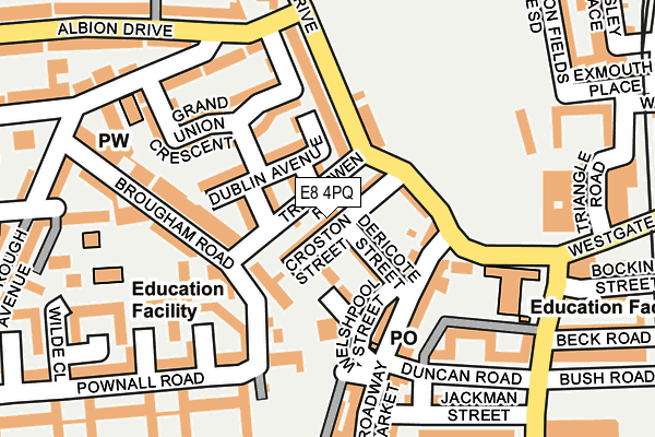 E8 4PQ map - OS OpenMap – Local (Ordnance Survey)