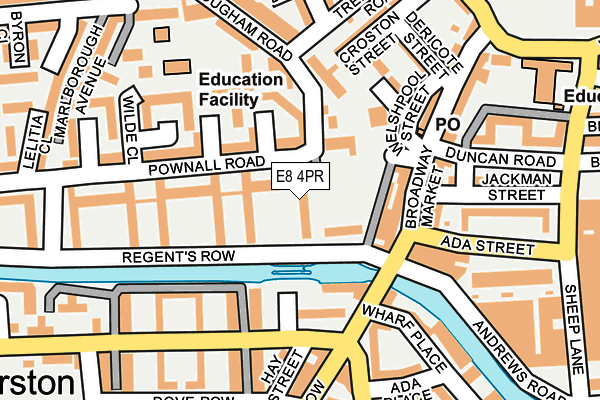 E8 4PR map - OS OpenMap – Local (Ordnance Survey)