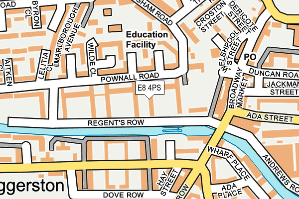 E8 4PS map - OS OpenMap – Local (Ordnance Survey)