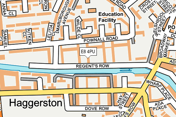 E8 4PU map - OS OpenMap – Local (Ordnance Survey)