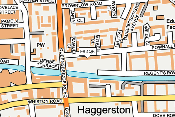 E8 4QB map - OS OpenMap – Local (Ordnance Survey)