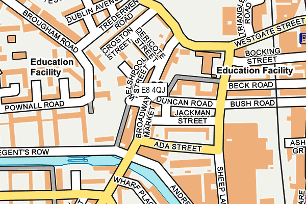 E8 4QJ map - OS OpenMap – Local (Ordnance Survey)