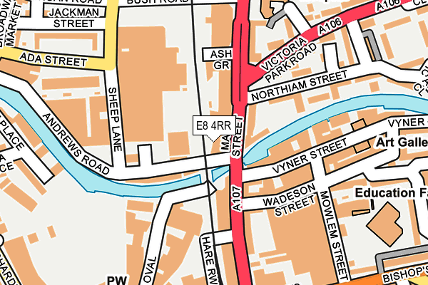 E8 4RR map - OS OpenMap – Local (Ordnance Survey)
