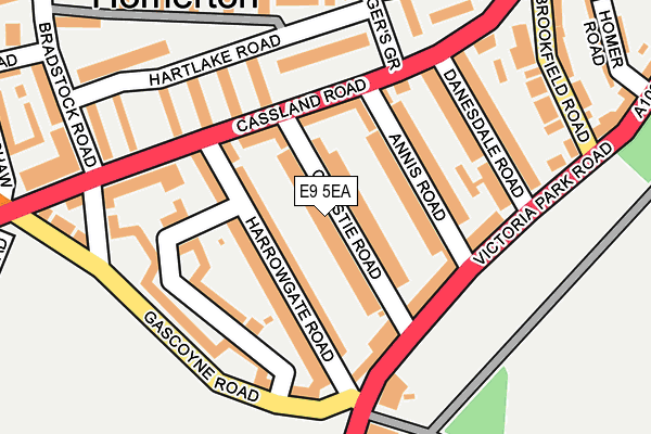 E9 5EA map - OS OpenMap – Local (Ordnance Survey)