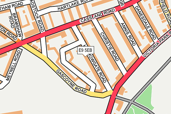 E9 5EB map - OS OpenMap – Local (Ordnance Survey)