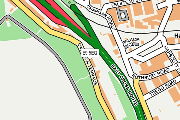 E9 5EQ map - OS OpenMap – Local (Ordnance Survey)