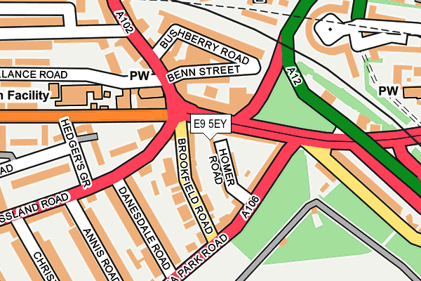 E9 5EY map - OS OpenMap – Local (Ordnance Survey)