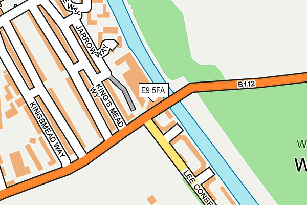 E9 5FA map - OS OpenMap – Local (Ordnance Survey)