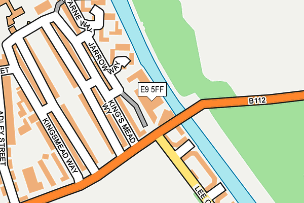 E9 5FF map - OS OpenMap – Local (Ordnance Survey)