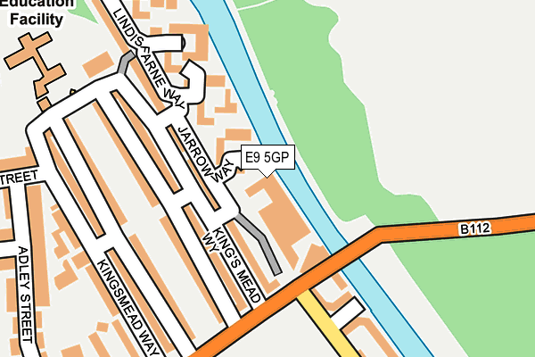 E9 5GP map - OS OpenMap – Local (Ordnance Survey)