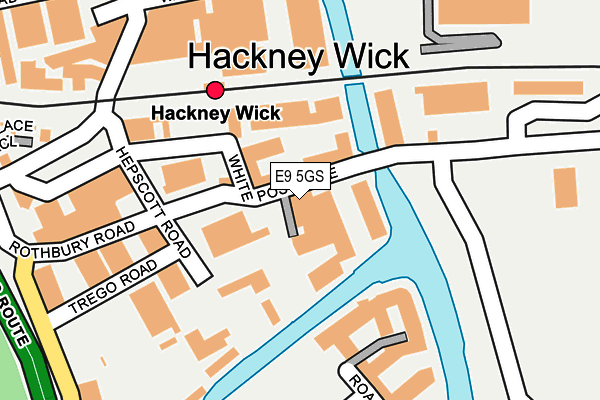 E9 5GS map - OS OpenMap – Local (Ordnance Survey)