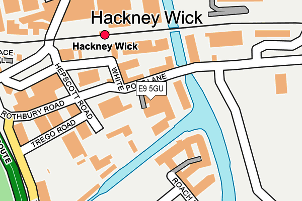 E9 5GU map - OS OpenMap – Local (Ordnance Survey)