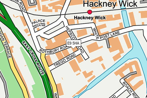 E9 5HA map - OS OpenMap – Local (Ordnance Survey)