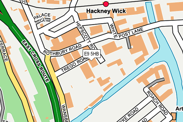 E9 5HB map - OS OpenMap – Local (Ordnance Survey)