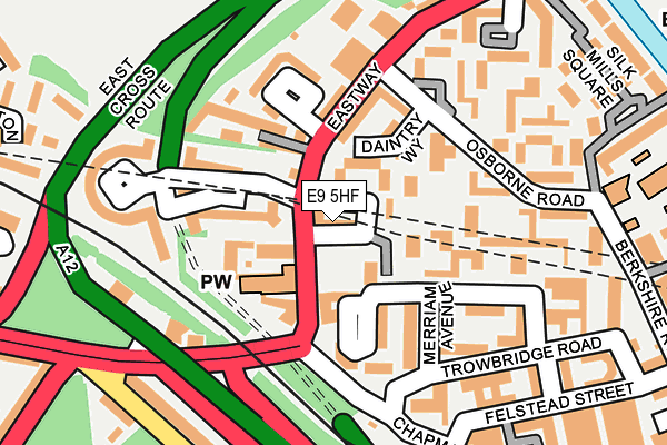 E9 5HF map - OS OpenMap – Local (Ordnance Survey)