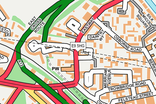 E9 5HG map - OS OpenMap – Local (Ordnance Survey)
