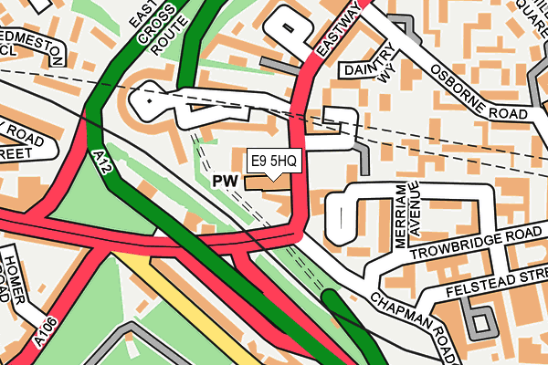 E9 5HQ map - OS OpenMap – Local (Ordnance Survey)