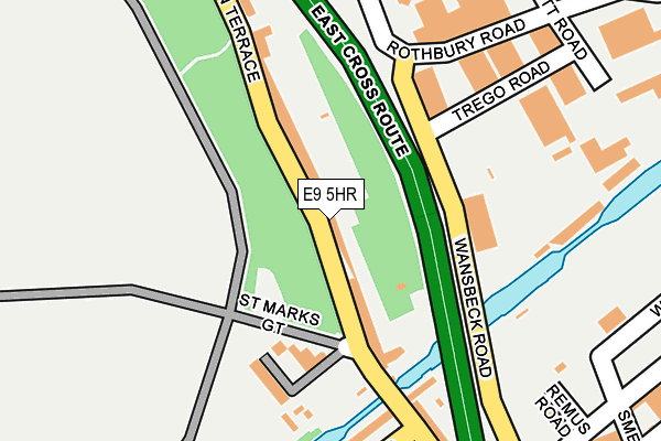 E9 5HR map - OS OpenMap – Local (Ordnance Survey)