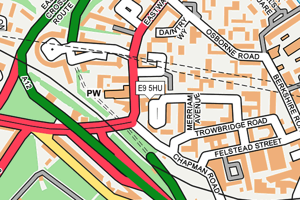 E9 5HU map - OS OpenMap – Local (Ordnance Survey)