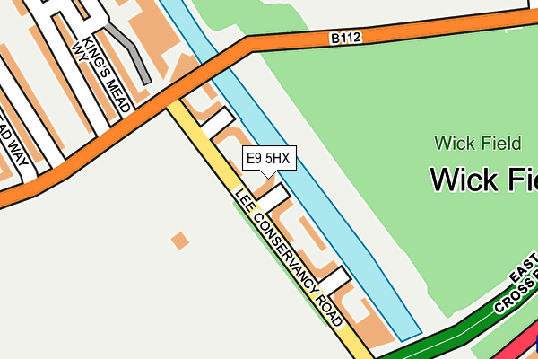E9 5HX map - OS OpenMap – Local (Ordnance Survey)