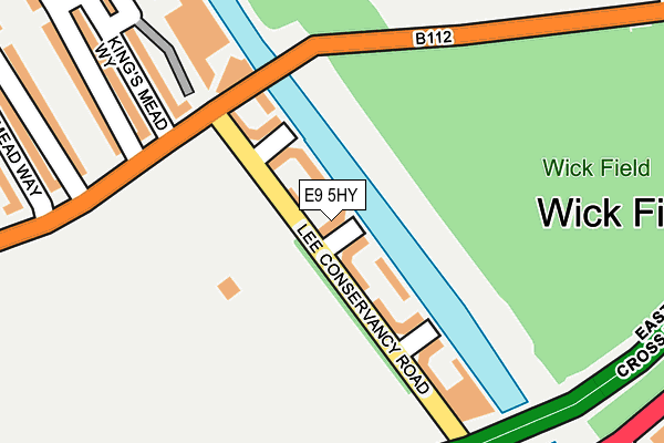 E9 5HY map - OS OpenMap – Local (Ordnance Survey)