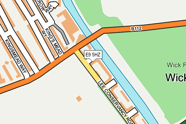 E9 5HZ map - OS OpenMap – Local (Ordnance Survey)