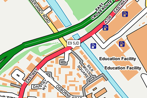 E9 5JD map - OS OpenMap – Local (Ordnance Survey)