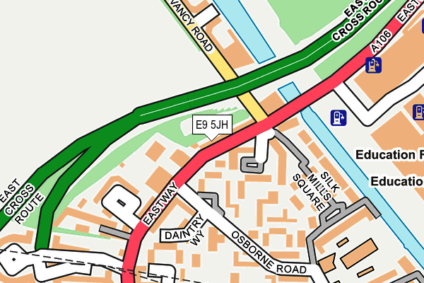 E9 5JH map - OS OpenMap – Local (Ordnance Survey)