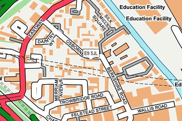 E9 5JL map - OS OpenMap – Local (Ordnance Survey)