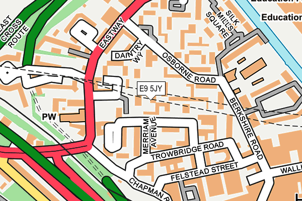 E9 5JY map - OS OpenMap – Local (Ordnance Survey)