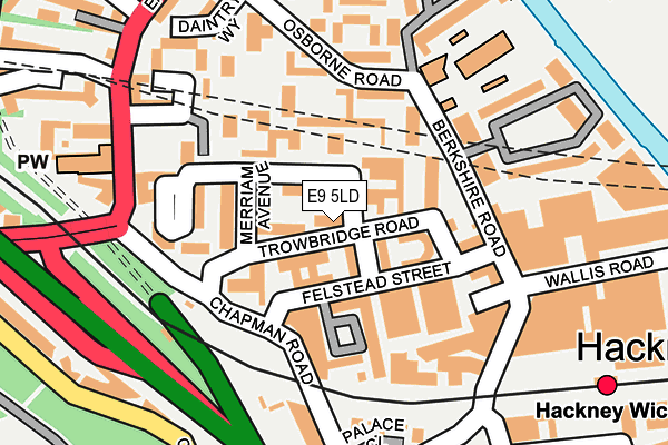 E9 5LD map - OS OpenMap – Local (Ordnance Survey)