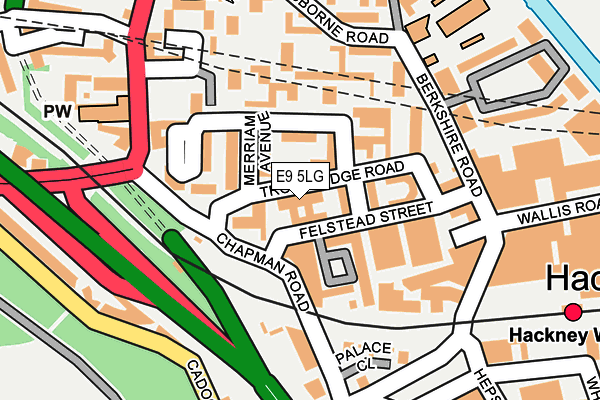 E9 5LG map - OS OpenMap – Local (Ordnance Survey)