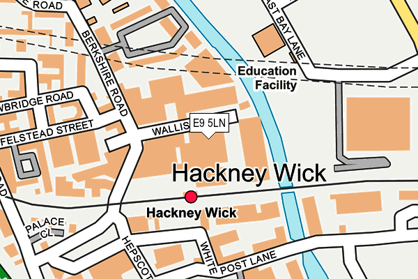 E9 5LN map - OS OpenMap – Local (Ordnance Survey)