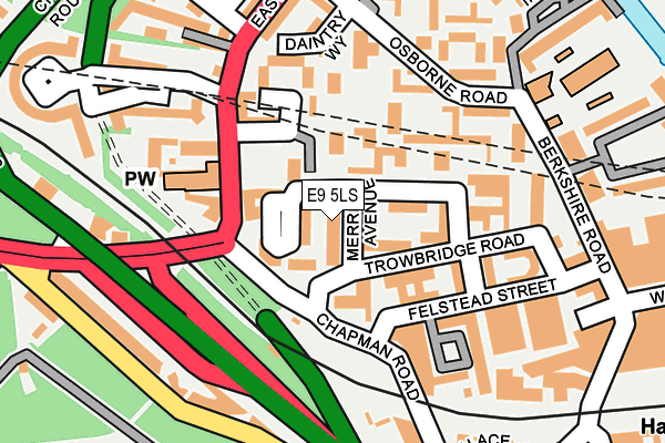 E9 5LS map - OS OpenMap – Local (Ordnance Survey)