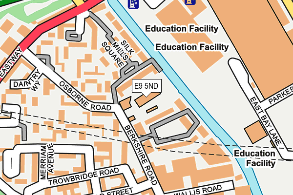 E9 5ND map - OS OpenMap – Local (Ordnance Survey)