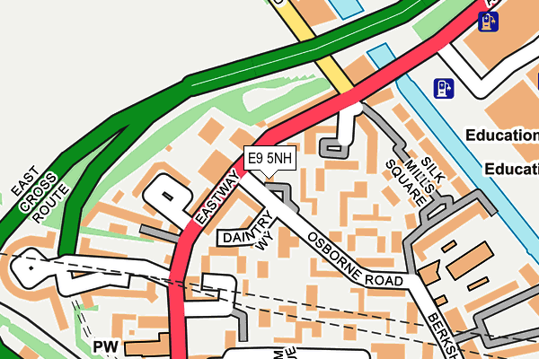 E9 5NH map - OS OpenMap – Local (Ordnance Survey)