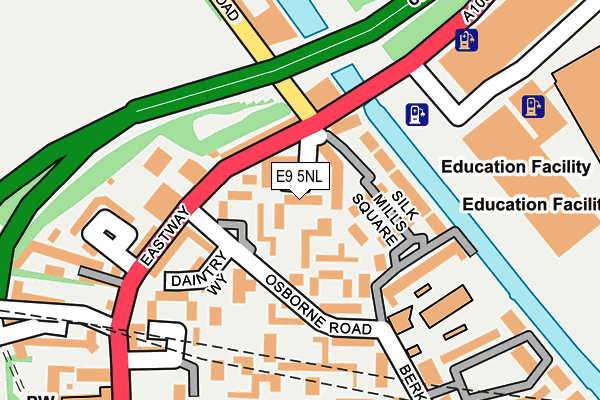 E9 5NL map - OS OpenMap – Local (Ordnance Survey)
