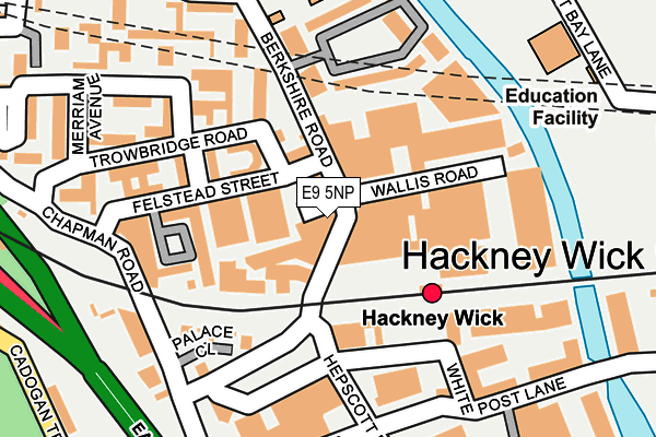 E9 5NP map - OS OpenMap – Local (Ordnance Survey)