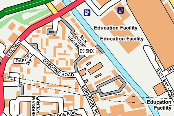 E9 5NX map - OS OpenMap – Local (Ordnance Survey)