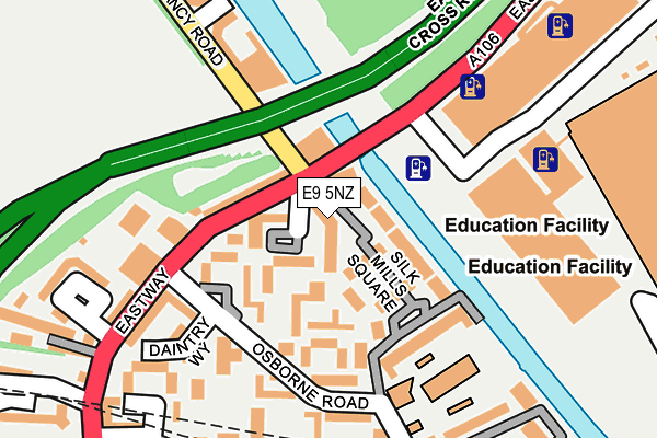 E9 5NZ map - OS OpenMap – Local (Ordnance Survey)