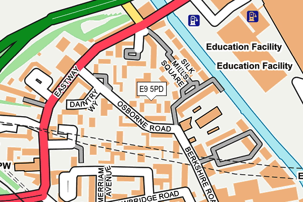 E9 5PD map - OS OpenMap – Local (Ordnance Survey)