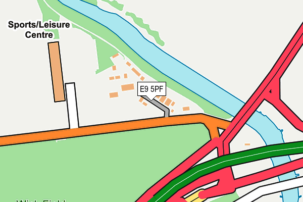 E9 5PF map - OS OpenMap – Local (Ordnance Survey)