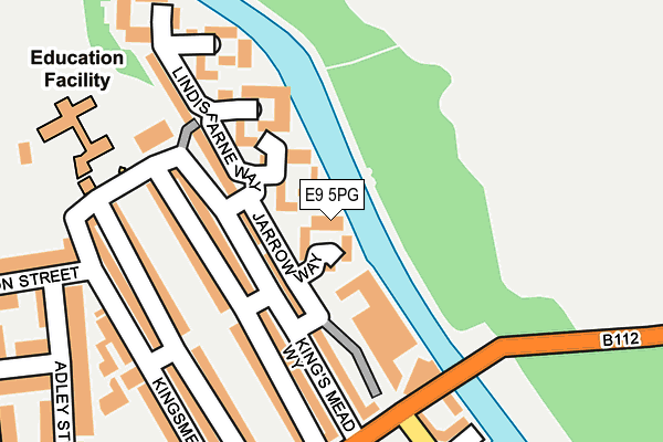 E9 5PG map - OS OpenMap – Local (Ordnance Survey)